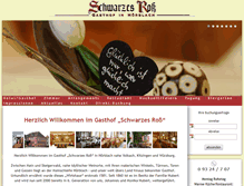 Tablet Screenshot of gasthof-schwarzes-ross.de